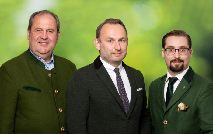 Josef Pröll, Jörg Binder, Lutz Molter; Dachverband JAGD ÖSTERREICH stellt sich neu auf